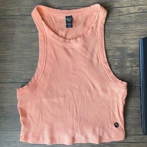 WIT Derby Rib Crop Tank (Women’s Large) Orange